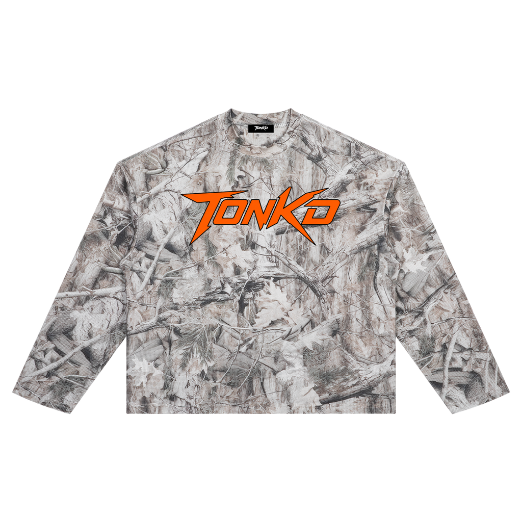 TONKD WAFFLE CAMO LONG SLEEVE