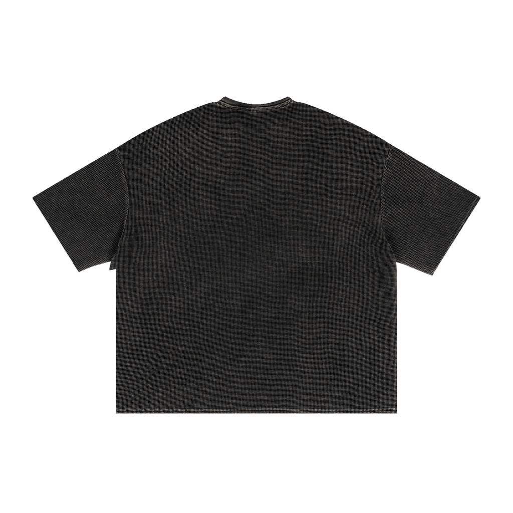 TONKD Textured Waffle Washed Boxy T-Shirt