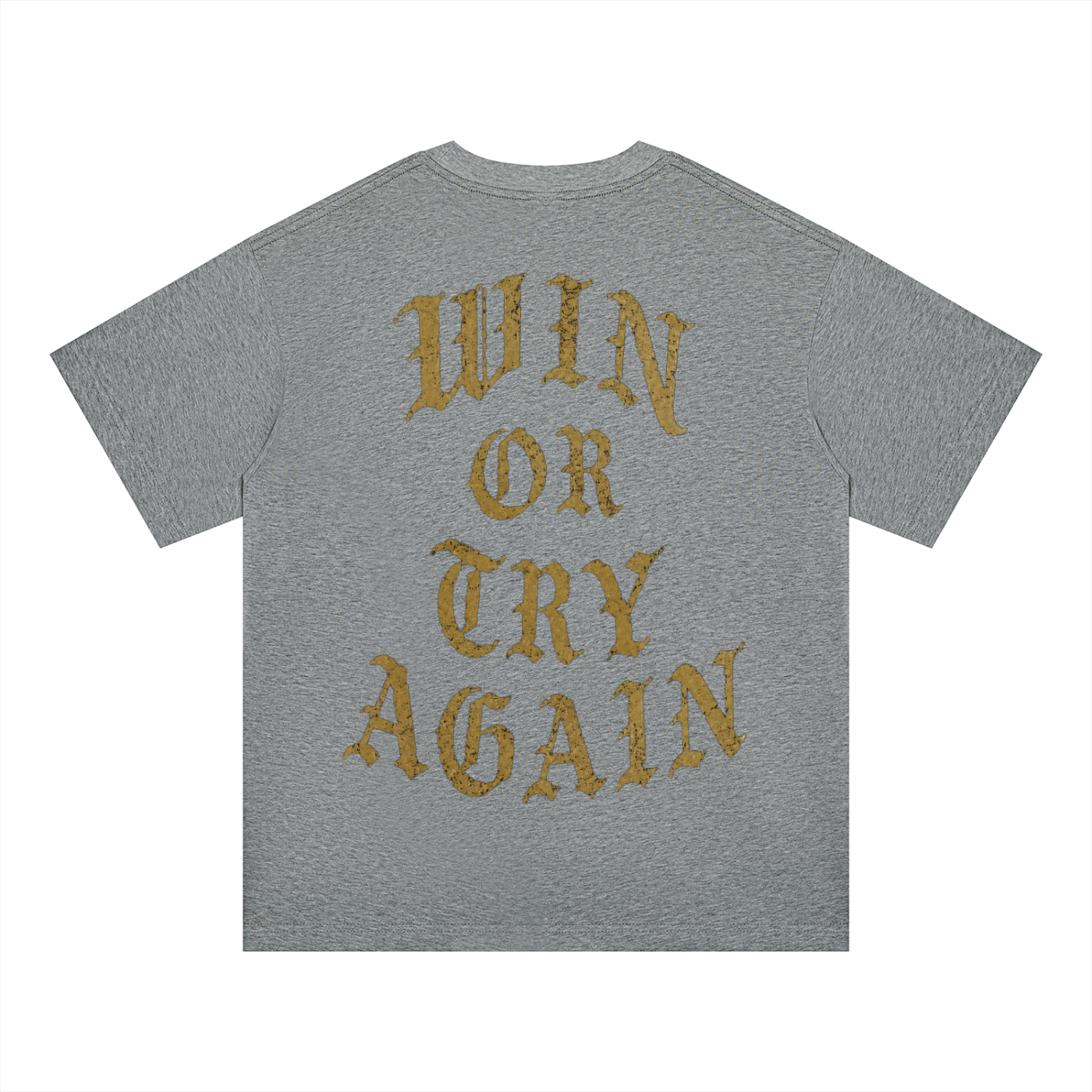 WIN OR TRY AGAIN OVERSIZED TEE
