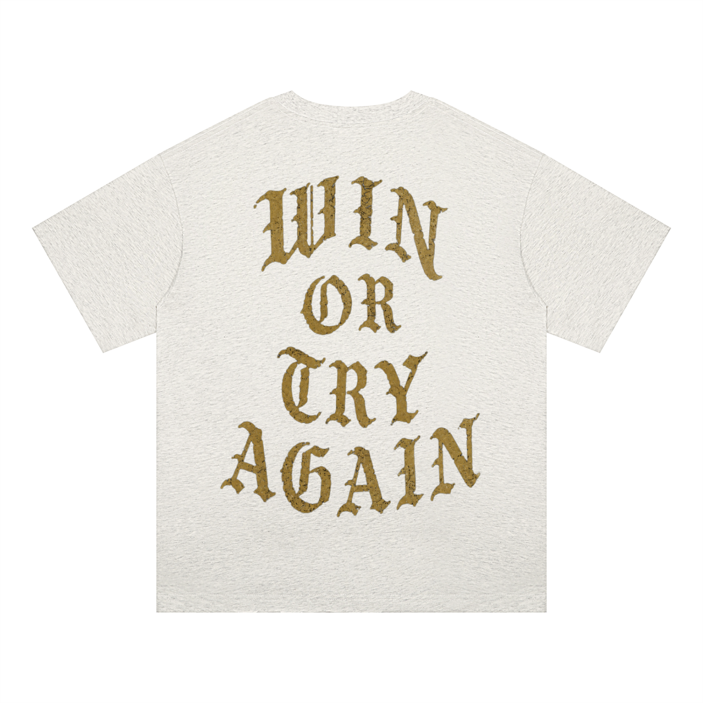 WIN OR TRY AGAIN OVERSIZED TEE